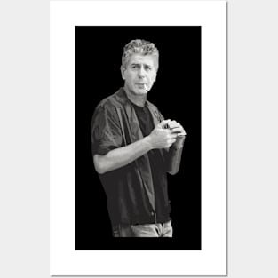 Anthony Bourdain Smoking Posters and Art